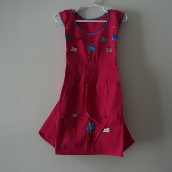 Mexican Girls Dress With Hand Embroidered. - Picture 8 of 8